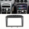 2 Din Car Frame Fascia Audio Fitting Adaptor Dash Trim Facia Panel 9inch For PEUGEOT 308 408 2010-2016 Double    