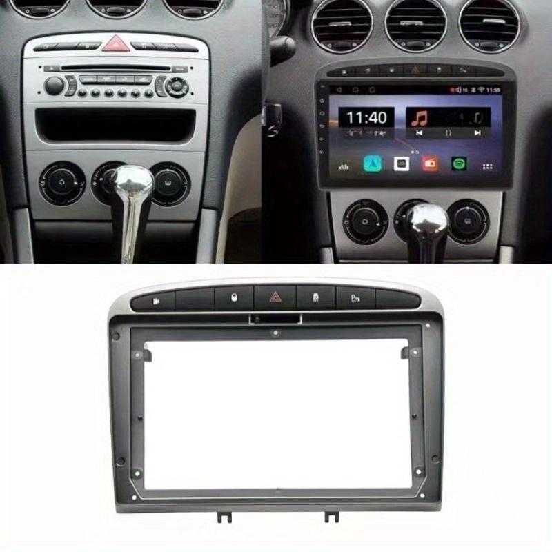 2 Din Car Frame Fascia Audio Fitting Adaptor Dash Trim Facia Panel 9inch For PEUGEOT 308 408 2010-2016 Double    