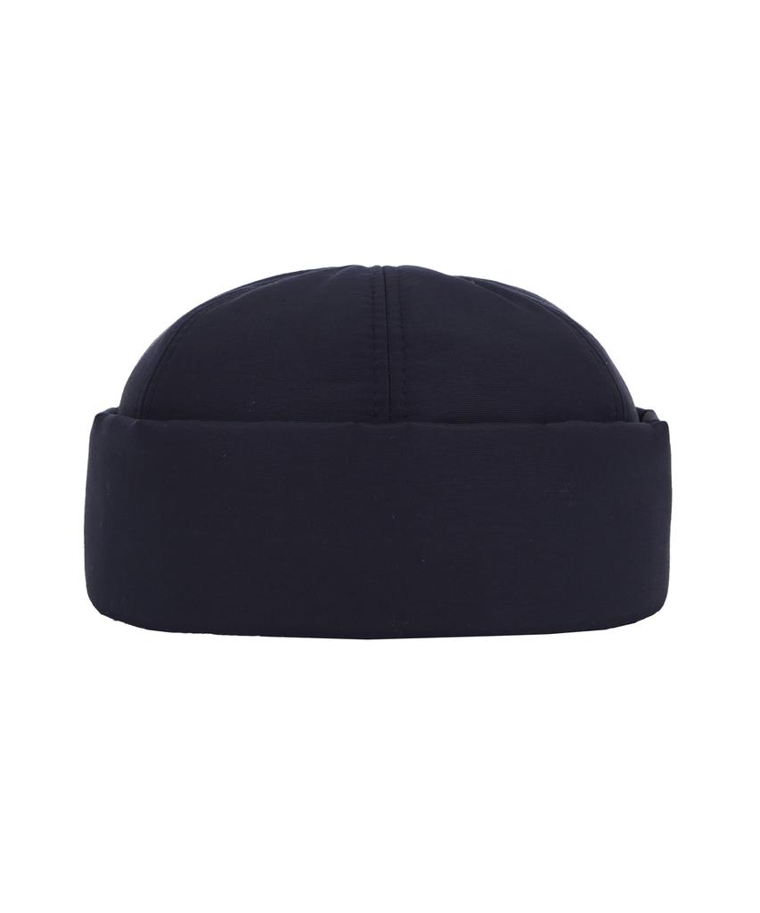Bajal Heavy Padded Studded Logo Watch Cap Navy
