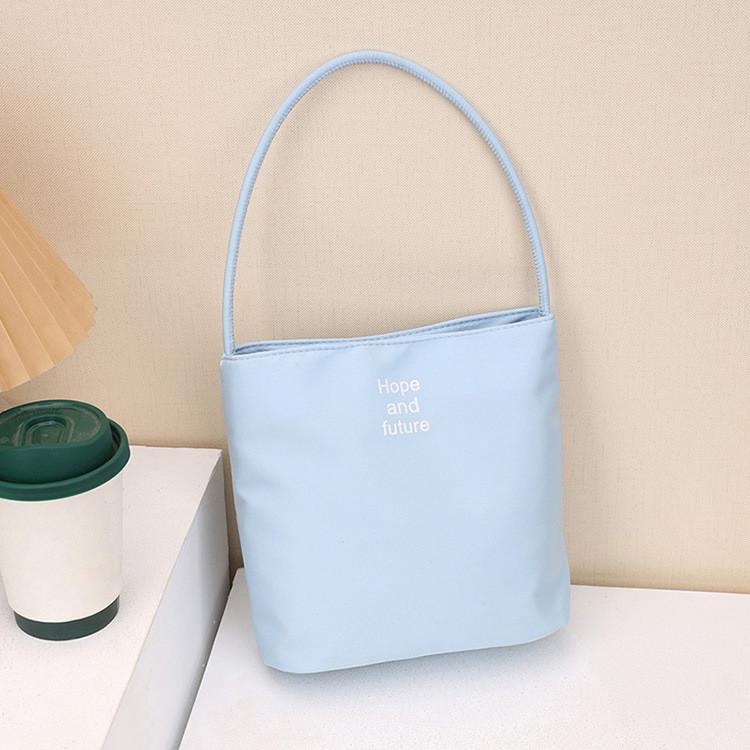 Nylon Letter Bag For Women With Zipper Closure For Daily Use