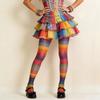 Seamless Colorful Stripes Stockings Elastic Gradient Color Tights Rainbow Pantyhose  Girl