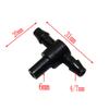 6mm Nozzle Tee Connectors Homebrew Garden Irrigation System Watering Spray Nozzle Fittings for 4/7 mm Hose 50 Pcs