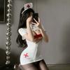 Love Hollow Sequins Chest Nurse Dress Sex Uniform Passion Sexy Dress