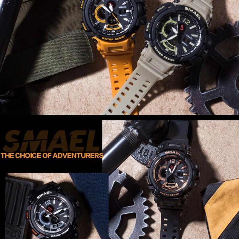 SMAEL Sport Watch Uomo Orologi Digitali 5Bar Impermeabile Militare Doppio  Display Orologi Da Polso Relogio Masculino acquista in modo economico —  spedizione gratuita, recensioni reali con foto — Joom