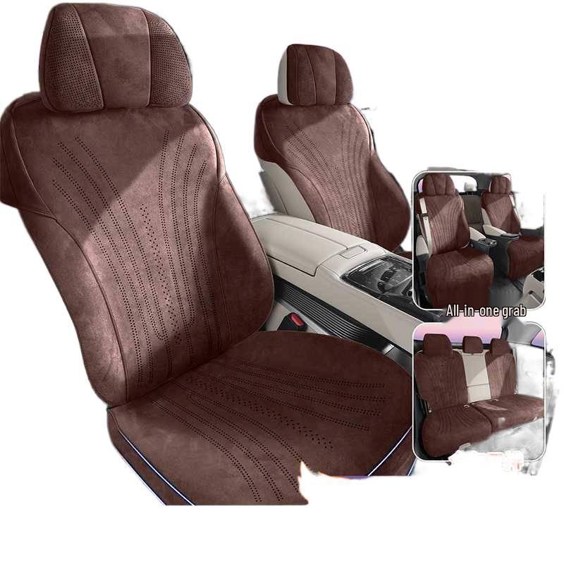 Universal All-Season Breathable Flocking Fabric Car Seat Cover for Denza D9 (202526)