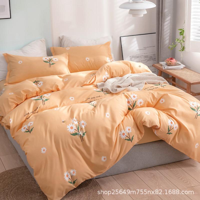 Thickened three piece and four piece bedding sets