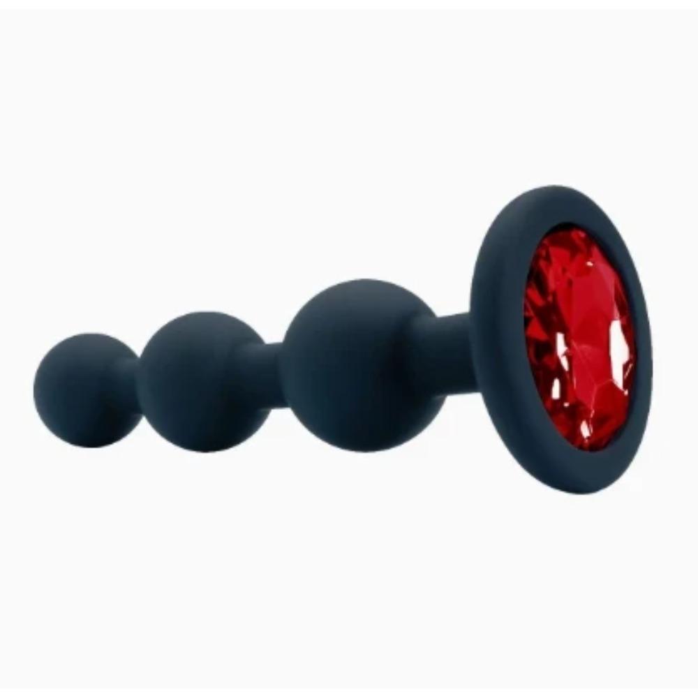 Butt Plug Men Silicone Anal Plug Women Adult Supplies Sex Toy for Couples Female Masturbator with Detachable Acrylic Diamond