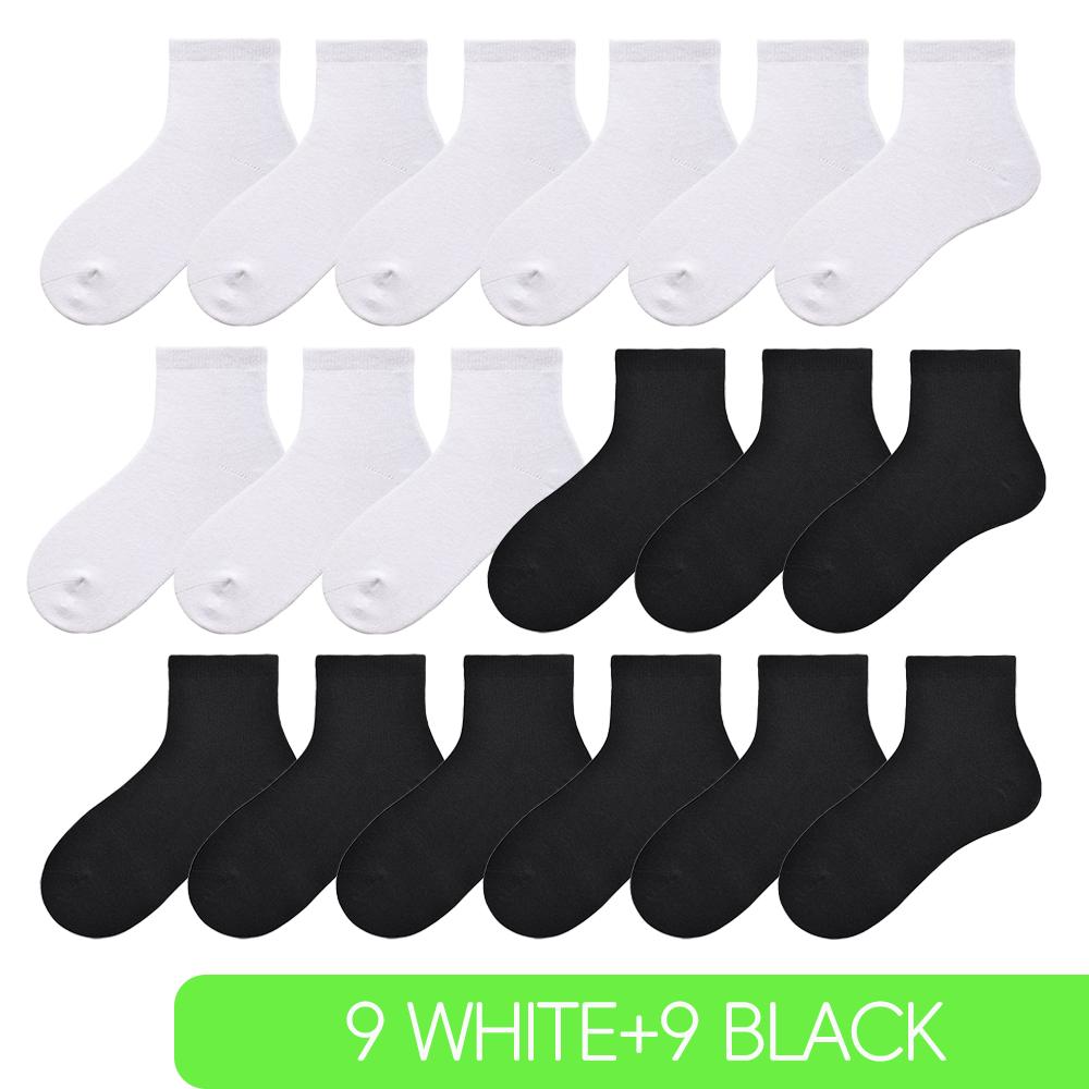 Children Boys Girls Cotton Above Ankle Sport Socks Soft Sweat Plain Stitch Athletic Spring Autumn Winter White Rray Black