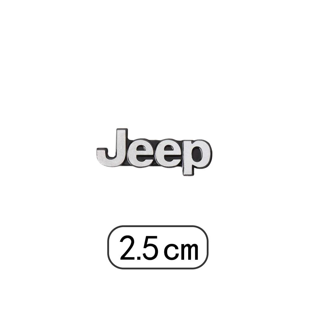 Dla Jeepa 2/4 szt. Naklejka na radio samochodowe 3D Metalowa Odznaka samochodowa Naklejka Akcesoria dekoracyjne Dla Jeep Renegade Wrangler Compass Cherokee