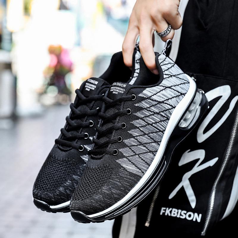 

Весенне-осенняя мужская обувь 2024 года, новые сетчатые туфли большого размера, мужские парные туфли, дышащие спортивные кроссовки с воздушной подушкой, модная обувь 36