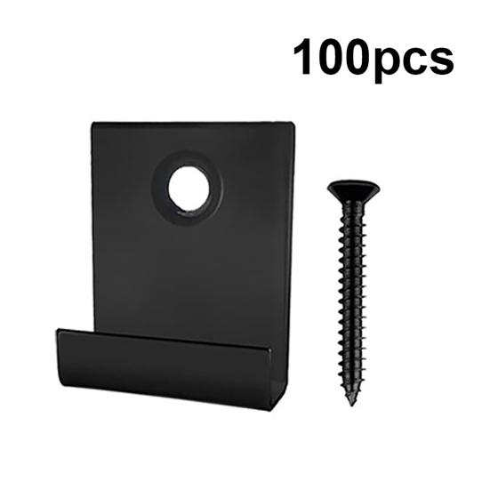 50/100Pcs Stainless Steel Decking Clips with Screws Universal Hidden Deck Fasteners Composite Deck Board Start