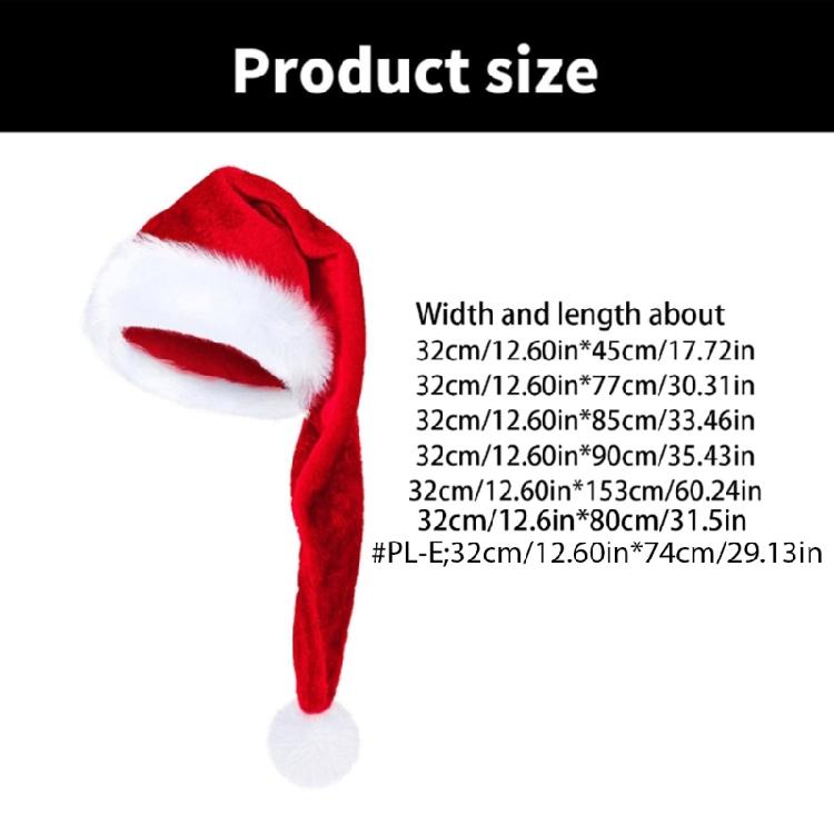 Fashionable Santa Hat Christmas Hat Soft Comfortable Hat Adult Santa Hat for Memorable Holiday Parties