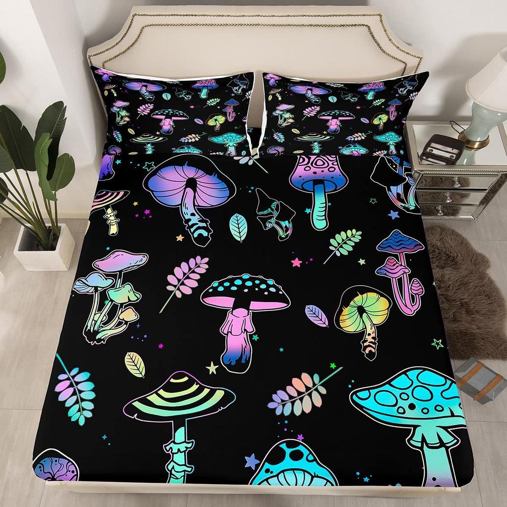 Forest Elk Pattern Sheet Three-Piece Digital Printed Sheet Bedding Set Adult Children