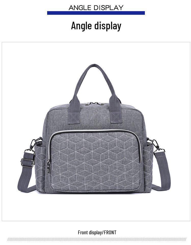 Large Capacity Multifunctional Maternity & Baby Crossbody Bag with Wet/Dry Separation