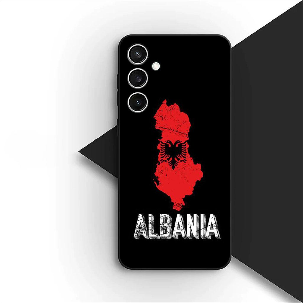 

Soft Cover for Apple iPhone 17 16 14 15 Plus Pro Max 16E ProMax + 15Plus 15+ 16+ Casing Phone Case Albania Love Albanians Flag iPhone 16 Pro