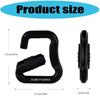 Light Weight Aluminum Alloys Safety Lock Carabiner for Rock Climbing Rappelling Paragliding Equipment