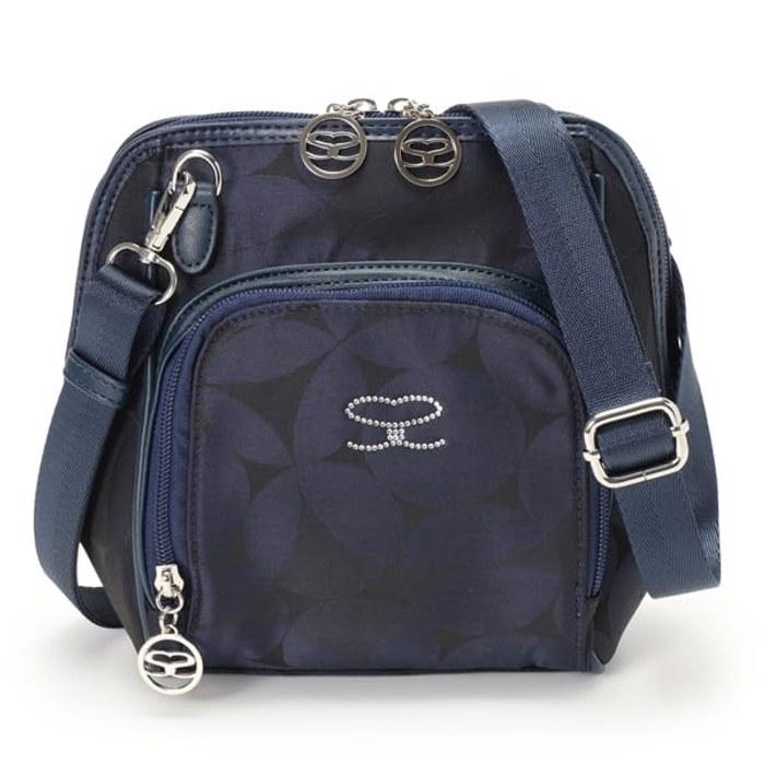 [Saboi] Shoulder Bag SM20462703 + Hand Towel Navy 17cm x 8cm x 21cm