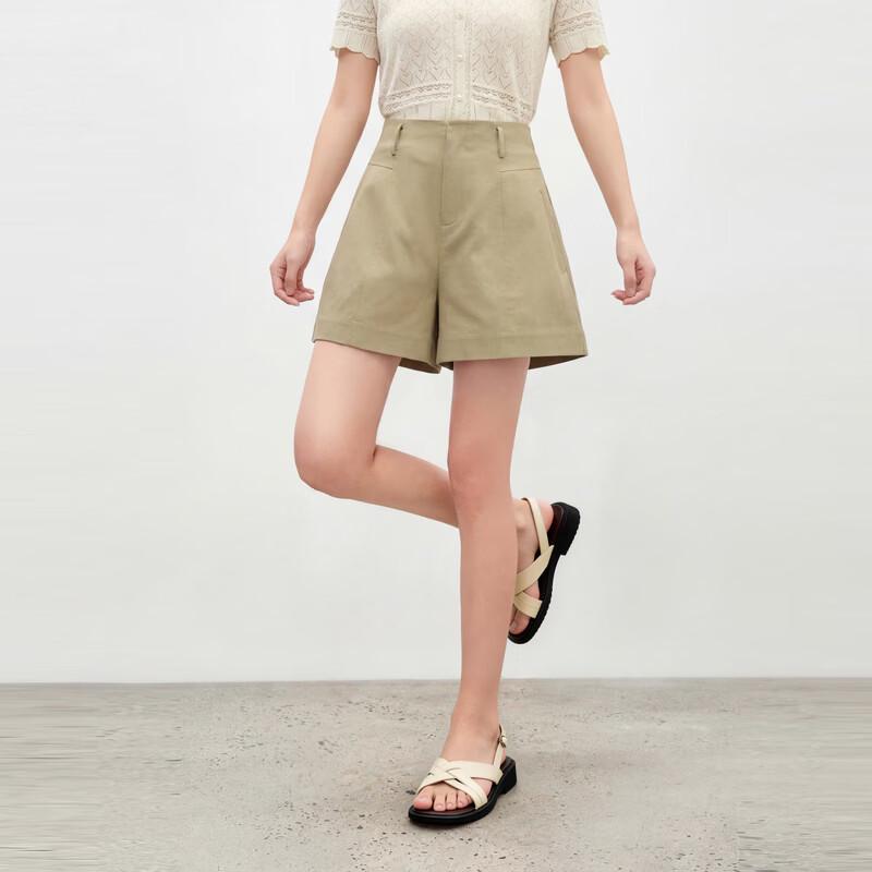 Women's High-Waisted A-Line Casual Shorts