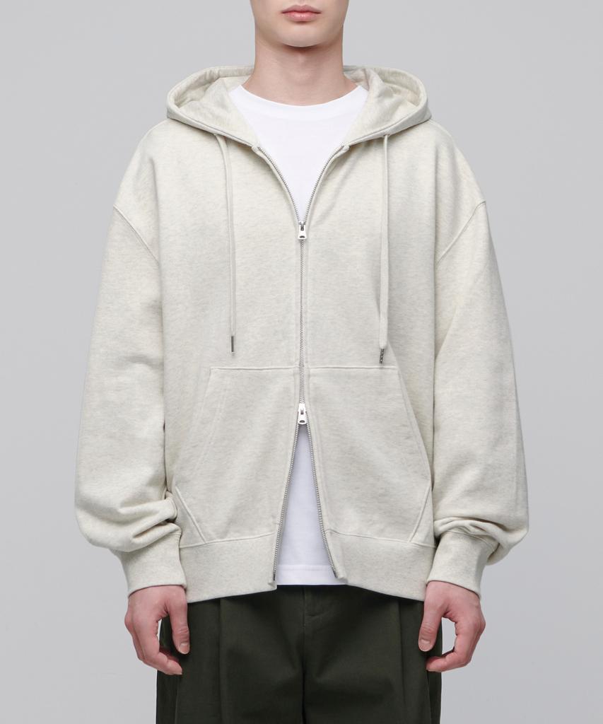 Musinsa Standard Extra Oversized Hooded Sweat Zip-Up [Oatmeal]