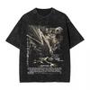 2026 Horror Silent Hill Heavens Night Ausgewaschener Print T-Shirts Hip Hop T-Shirt Street Streetwear Unisex Kurzarm Oberteile Oversized T-Shirt