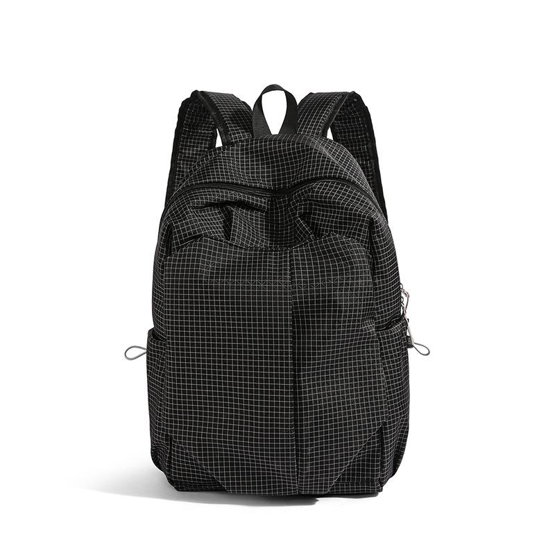 Nylon Commuter Backpack Lightweight Outdoor Large Capacity Check Student Backpack