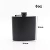Matte Black Hip Flasks Stainless Steel Liquor Flask for Outdoor Travel Camping Wedding Party 6 7 8 9 10 12 Oz