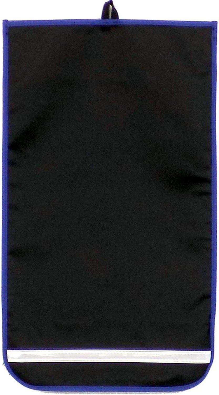 

school Made in Japan School Bag Cover with Reflective Tape Fabric x Blue (For wide-size bags) (Black Trim)