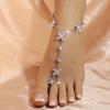 Elegant Fashion Ankle Bracelet For Women With Artificial Zircon Luxury Personalized Daily Wear High End Jewelry Accessory
