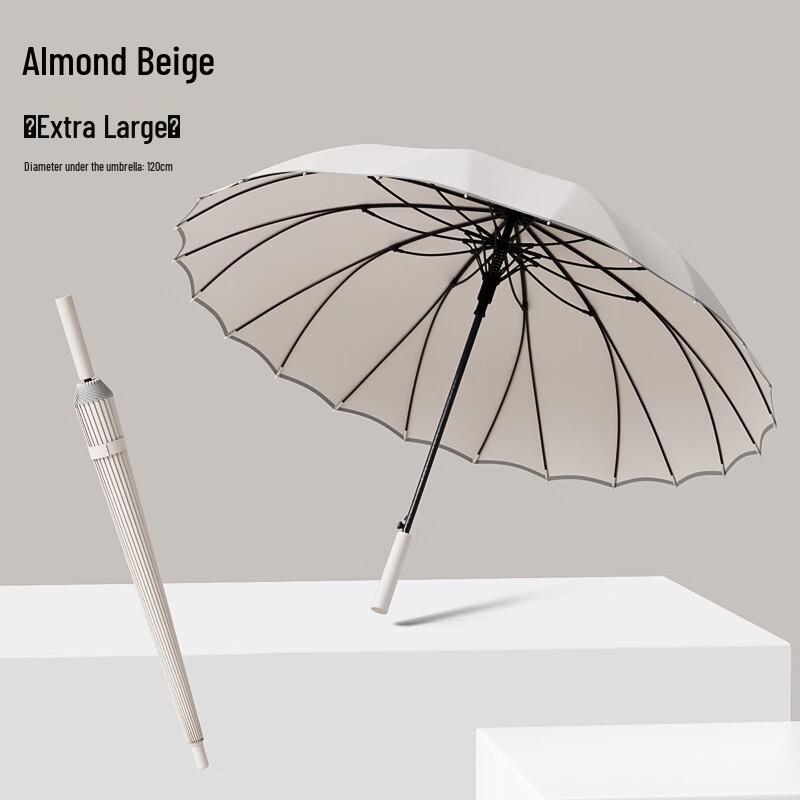 Hanyou Extra-Large 24-Rib Windproof Long Handle Umbrella
