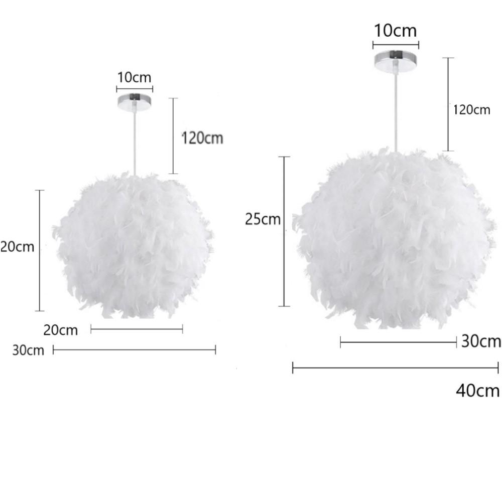 Modern Feather LED Pendant Light E27 Lamp Holder Fairy Hanging Lamps Goose Bedroom Dining Room Loft Ceiling Nordic Chandelier