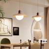 Japanese Retro Wabi-Sabi Pendant Light - Solid Wood Bedroom or Bar Counter Lamp