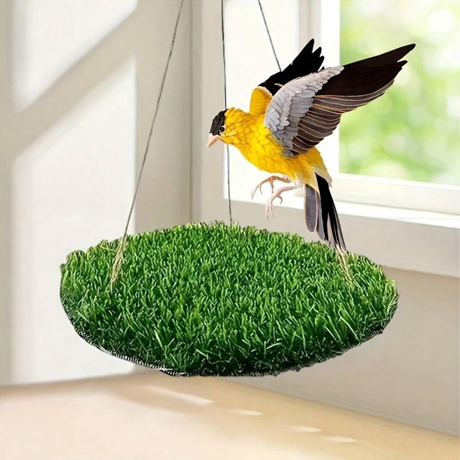 1 Stk. Papagei Gras Hängematte, Vogel Haustier Kletterspielzeug, Eichhörnchen und Hamster Haustier Hängematten, Vogelkäfig Hängezubehör, Vogelzubehör