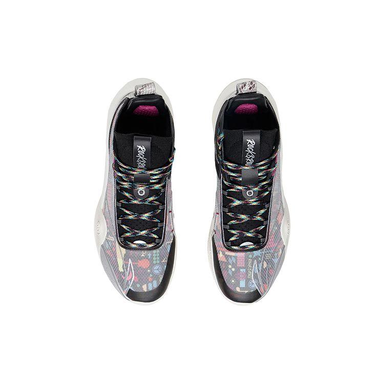 Li-Ning CJ-1 Mid Rock & Roll Men Sneakers Black Pearl-White ABAR019-22