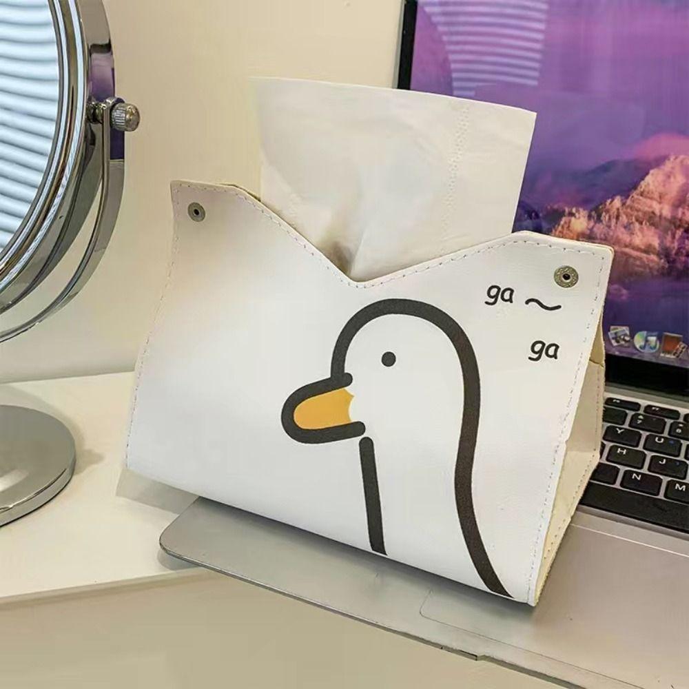 

PU Leather Tissue Case Cute Paper Towel Box High Quality Napkin Storage Case Home