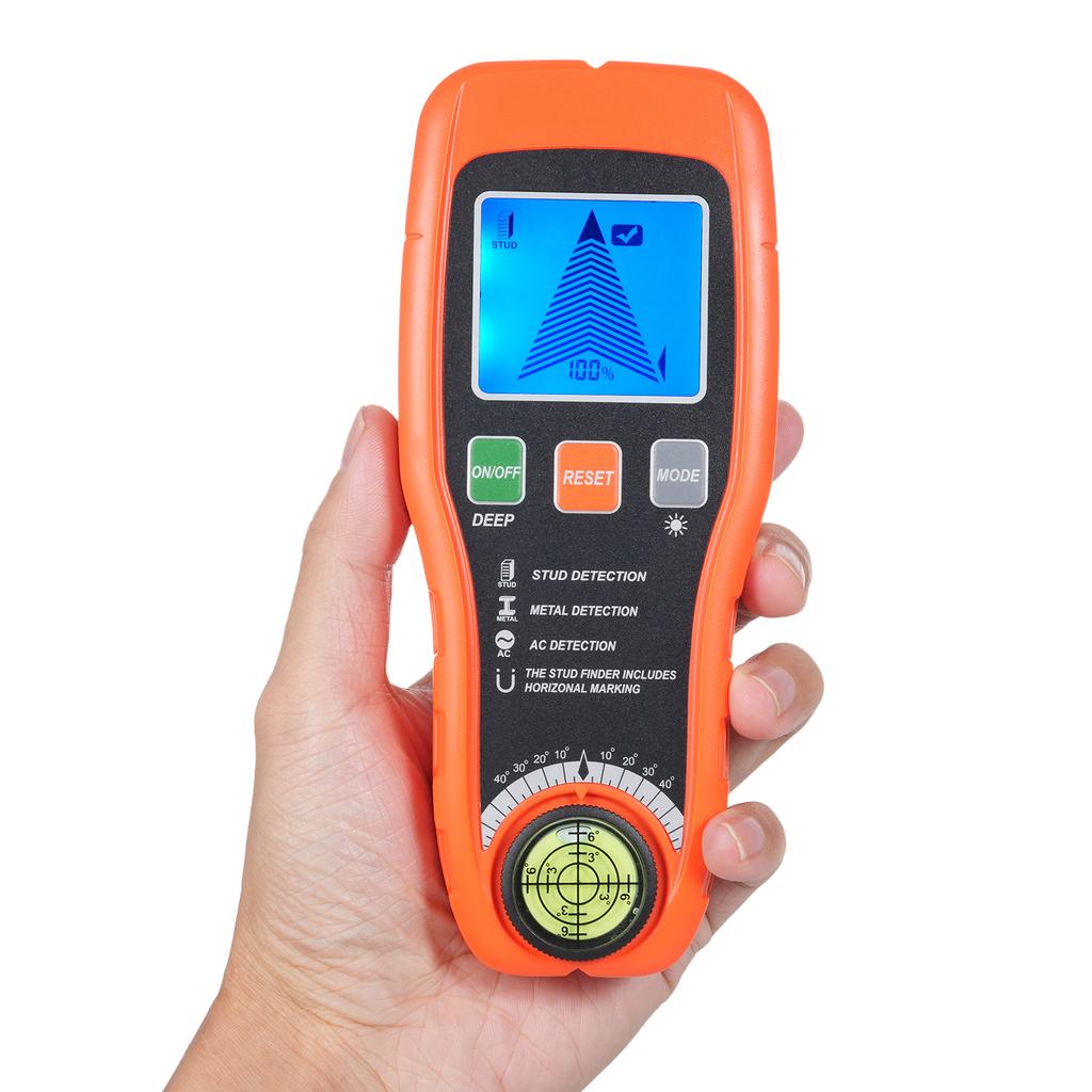 Stud Center Finder, Stud Finder Metal AC Live Wire Detector for Wood, Gypsum Board, Plastic Board