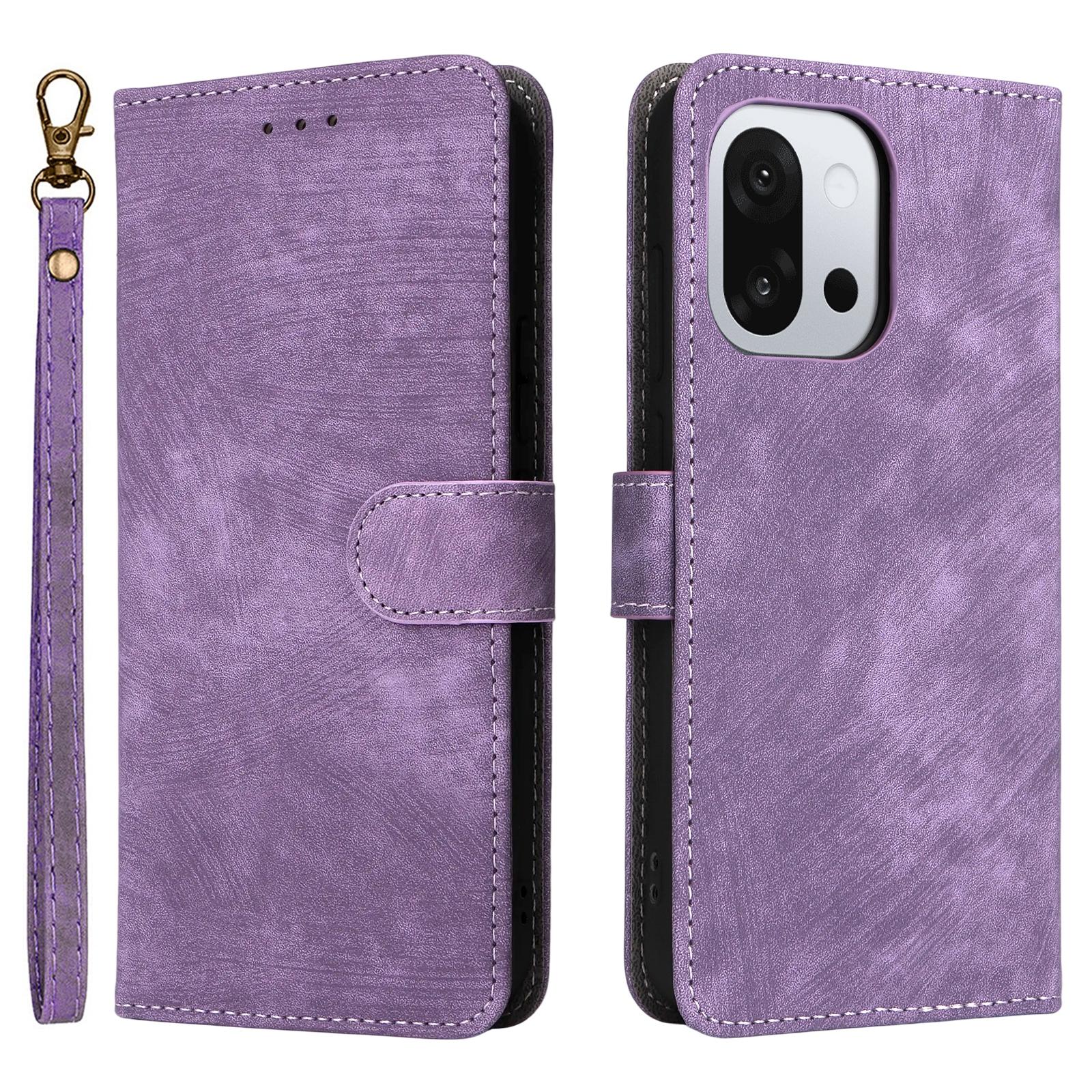 

For OnePlus 13T 5G Case Wallet RFID Blocking PU Leather Phone Cover Stand with Strap Purple