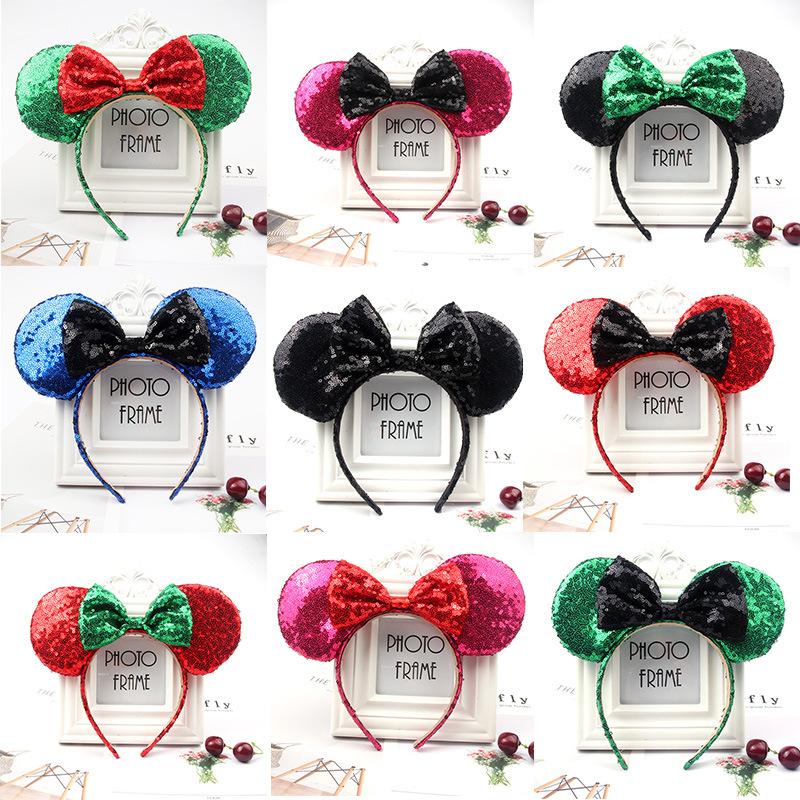 Sparkling Bow Headband for Adults and Children for Princess Photo Shoots and Amusement Park Hair Accessories