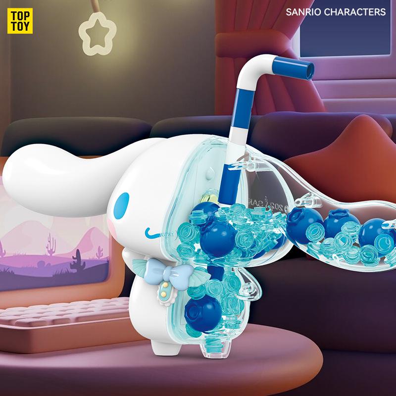 Sanrio Building Block Figures: Kuromi & Hello Kitty Ornaments (1323-26) Holiday Gifts