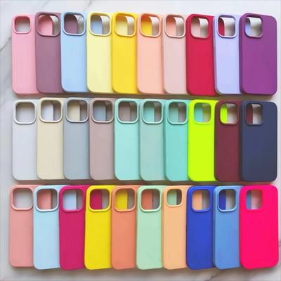 Luxus Eredeti Szilikon Telefontok Apple-höz iPhone 15 13 12 11 14 Pro Max Mini X XS XR 8 Plusz Ütésálló Védőtok Kiegészítők