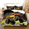 3D Print Anime Monster Jam Beding Set 3D Printed Suitable for Bedrom Soft Duvet Cover Set With Pilowcases Children Kids Home Textile
