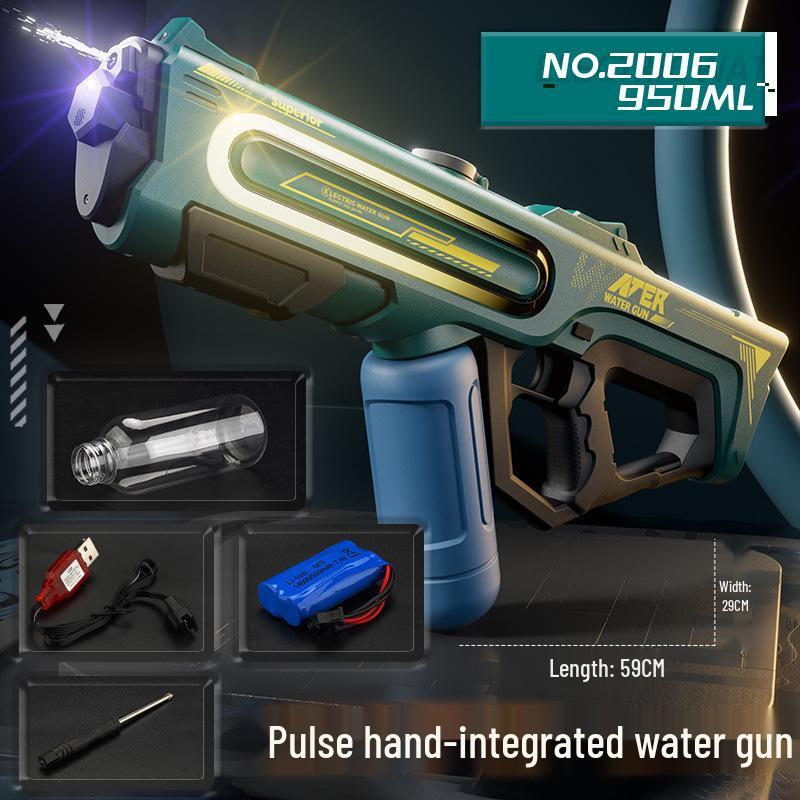 Automatic Pulse Electric Water Gun with Lights for Kids - Outdoor Splash Toy
