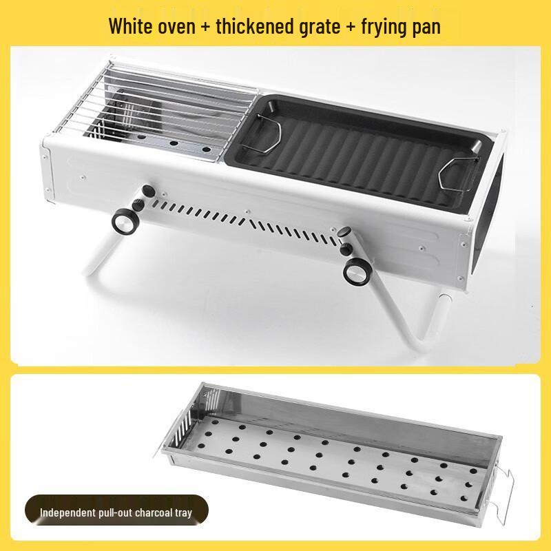 OEING Outdoor Foldable Charcoal BBQ Grill