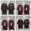 2026 NFL Vyšívaný Fotbalový Dres Commanders 5 17 Dospělý Unisex Sportovní Uniforma