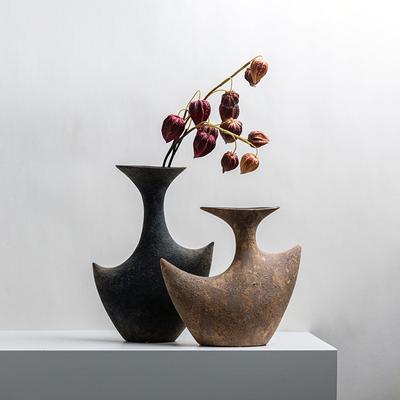 Ceramic Vase Abstract Geometric Radians Flower Vase Flower Arrangement Accessories Ceramic Handicrafts Home Decoration