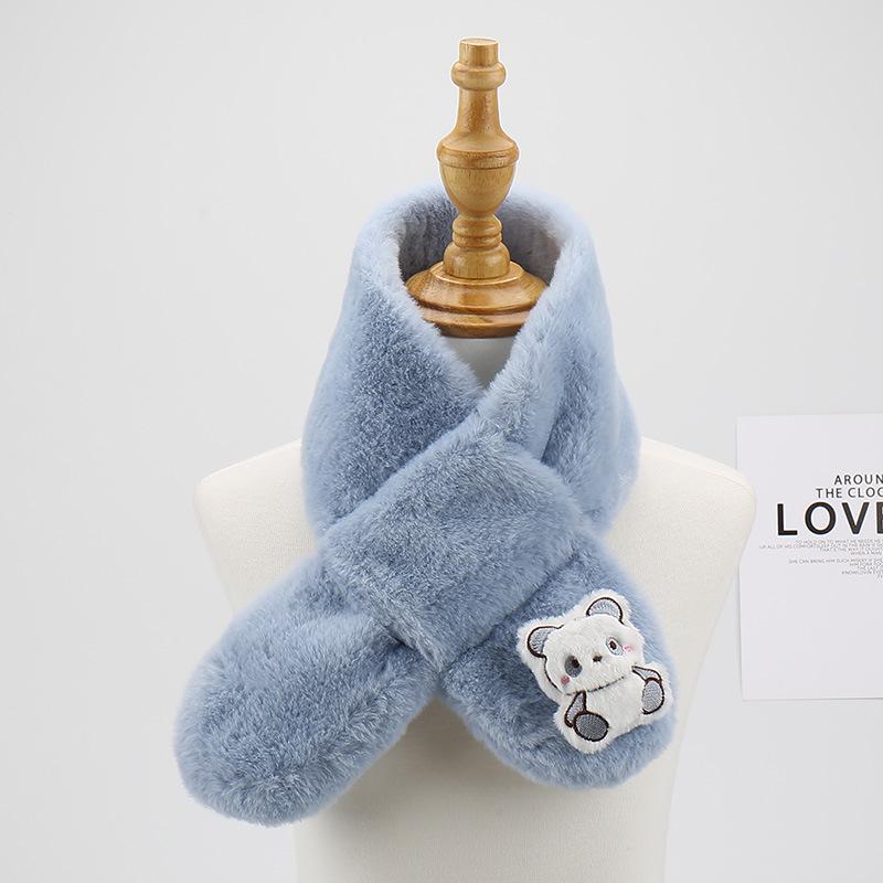 Plüsch-Cartoon-Schal für Kinder: Gemütlicher Nackenschal für Jungen und Mädchen