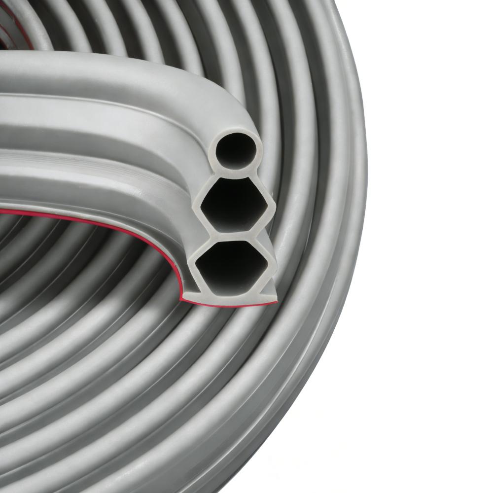 

High Quaity TPE Door Seal Strip Self-Adhesive Waterproof Sound Insulation Sealing Strip 6M Extra Thick Door Frame Insulation Car сірий