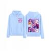 Sweet Cartoon Print Hooded Sweatshirt Loose Fit Womens Casual Long Sleeve Pullover Top 2025