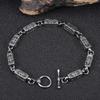 Men Stainless Steel Link Chain Bracelets Women Bangles Cuff Wristband Biker Motorcycle Bracelet