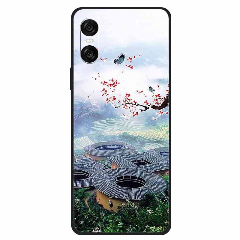 Etui na Sony Xperia 10 VI Unikalny Wzór Drukowany TPU Odporny na Upadki Pokrowiec na Telefon