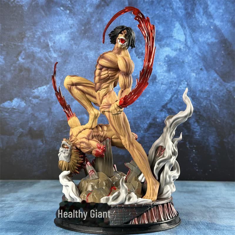 Attack on Titan Kampf Form Eren Riesenfigur Ornament Basis Modell